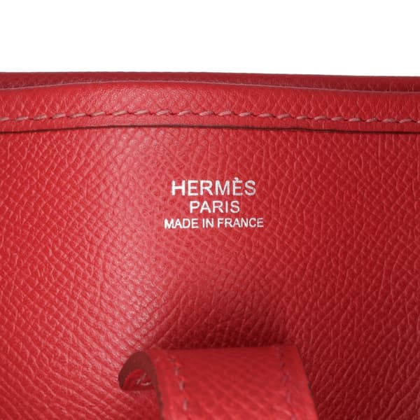 Pre-owned Hermès Clemence Evelyne III 29 PM Red