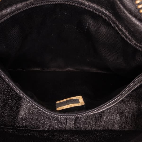 Pre-owned Chanel Mini Quilted Lambskin Camera Crossbody Black