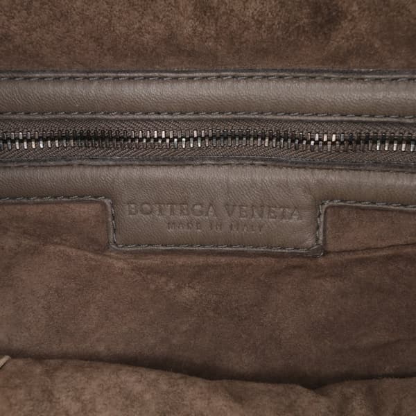 Pre-owned Bottega Veneta Large Nappa Intrecciato Nodini Crossbody Brown