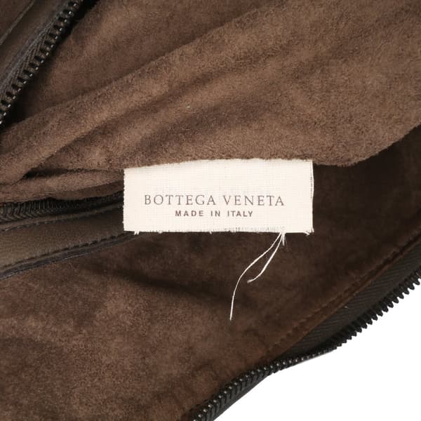 Pre-owned Bottega Veneta Large Nappa Intrecciato Nodini Crossbody Brown