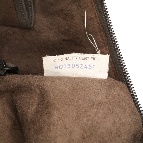 Pre-owned Bottega Veneta Large Nappa Intrecciato Nodini Crossbody Brown