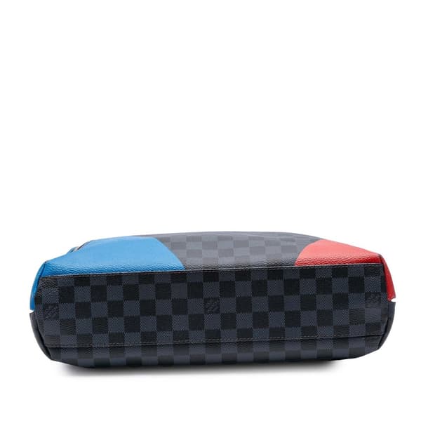 Pre-owned Louis Vuitton Damier Cobalt Americas Cup Regatta Mick PM Black