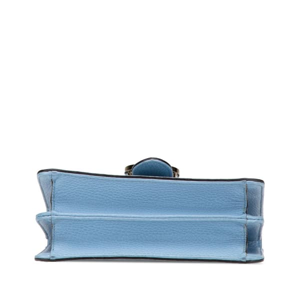 Pre-owned Gucci Small Dollar Calfskin Interlocking G Crossbody Blue