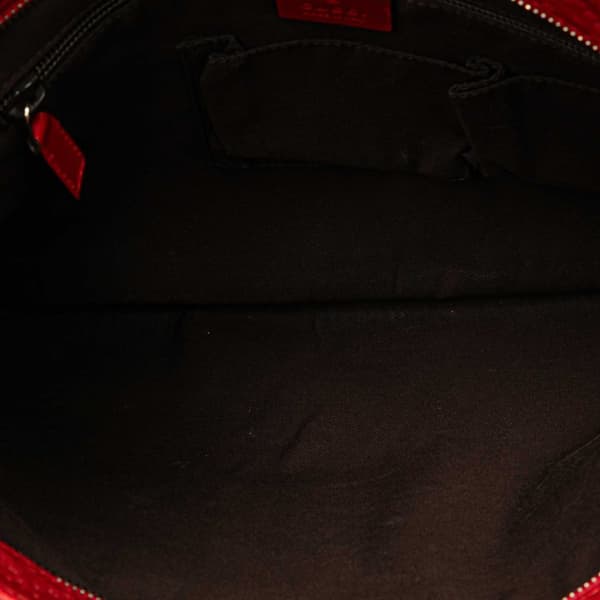 Pre-owned Gucci Leather Diamante Hilary Lux Crossbody Red