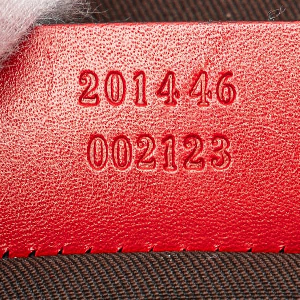 Pre-owned Gucci Leather Diamante Hilary Lux Crossbody Red