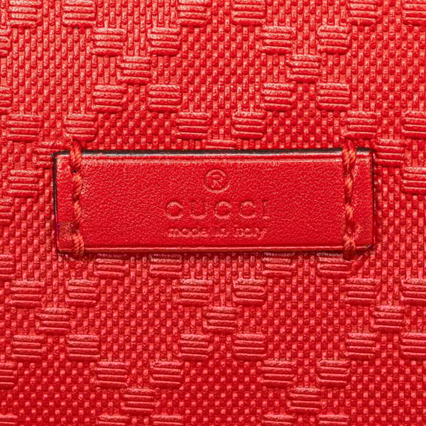 Pre-owned Gucci Leather Diamante Hilary Lux Crossbody Red