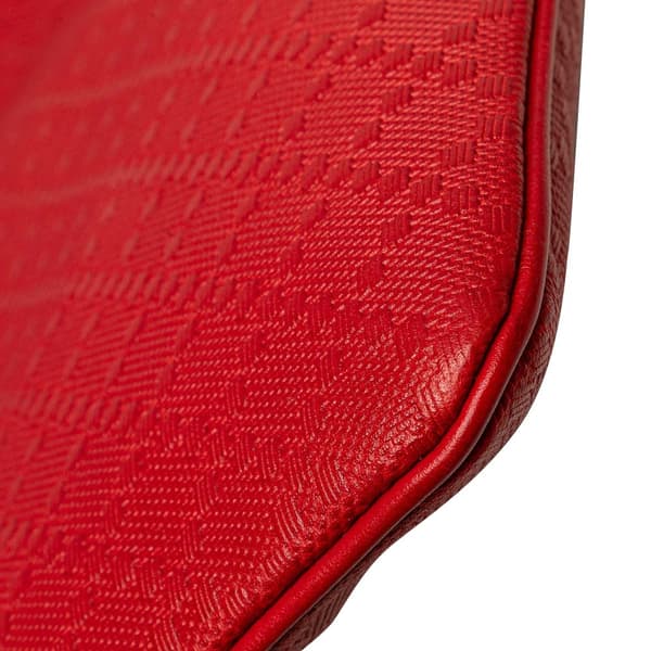 Pre-owned Gucci Leather Diamante Hilary Lux Crossbody Red