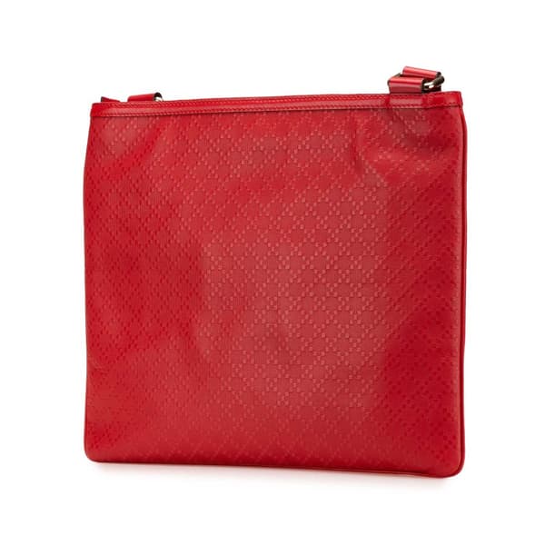 Pre-owned Gucci Leather Diamante Hilary Lux Crossbody Red