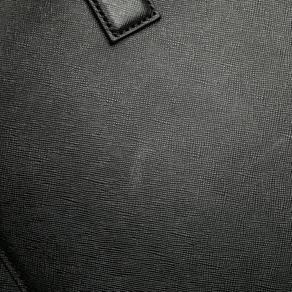 Pre-owned Burberry Leather Business Bag Black