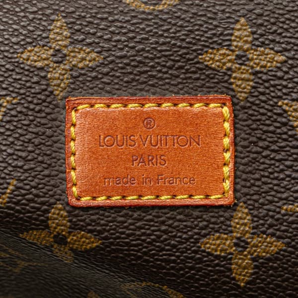 Pre-owned Louis Vuitton Monogram Saumur 35 Brown
