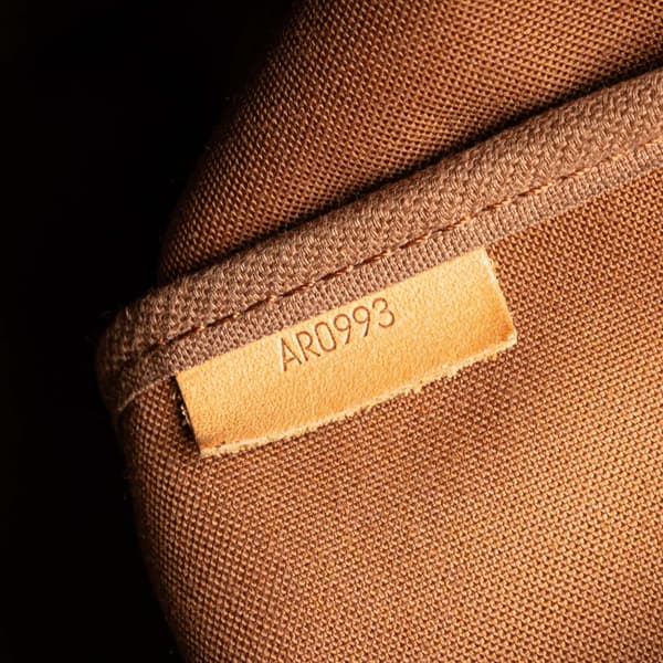 Pre-owned Louis Vuitton Monogram Saumur 35 Brown