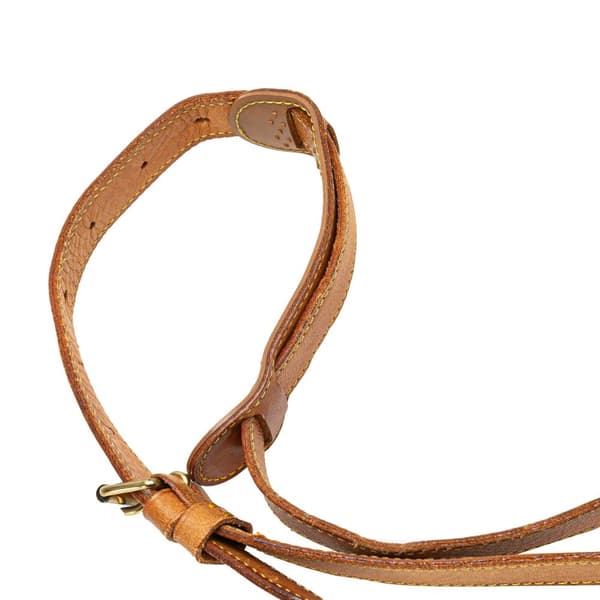Pre-owned Louis Vuitton Monogram Saumur 35 Brown