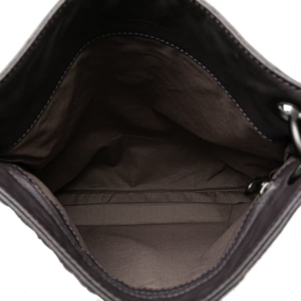 Pre-owned Bottega Veneta Intrecciato Crossbody Brown