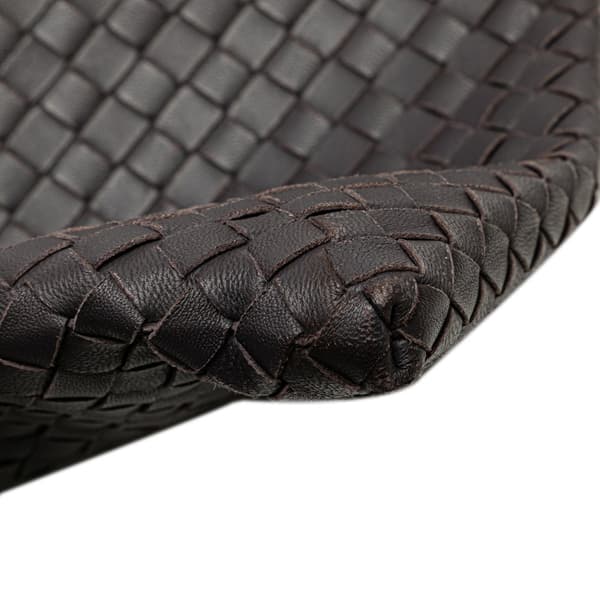 Pre-owned Bottega Veneta Intrecciato Crossbody Brown