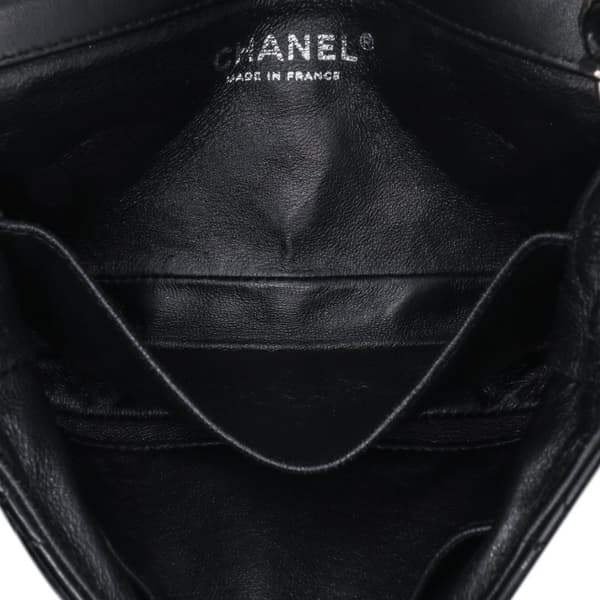 Pre-owned Chanel Extra Mini Rectangular Classic Patent Single Flap Black