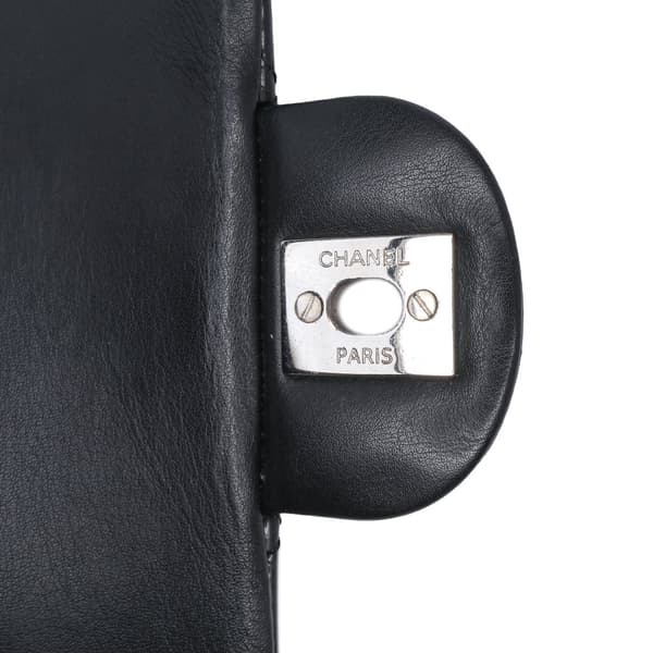 Pre-owned Chanel Extra Mini Rectangular Classic Patent Single Flap Black