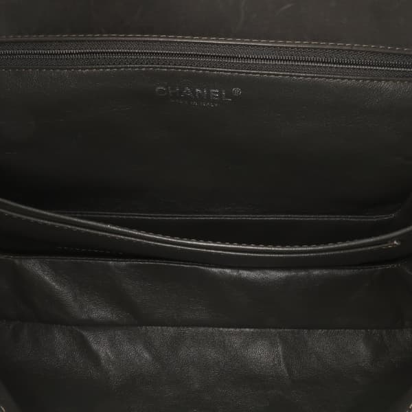 Pre-owned Chanel Quilted Lambskin Soft Boy Flap Brown