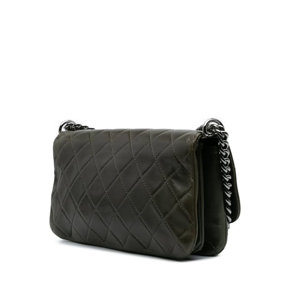 Pre-owned Chanel Quilted Lambskin Soft Boy Flap Brown