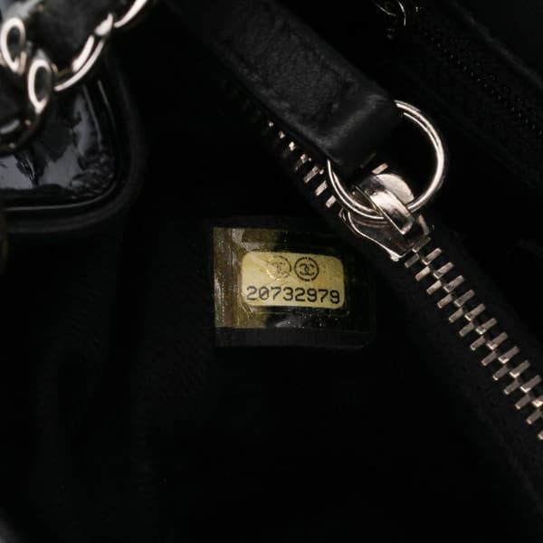 Pre-owned Chanel Small Quilted Patent Coco Shine Accordion Flap Black