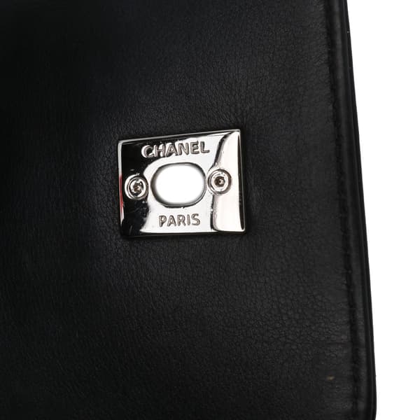 Pre-owned Chanel Small Quilted Patent Coco Shine Accordion Flap Black