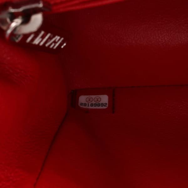 Pre-owned Chanel Mini Rectangular Classic Bicolor Patent Single Flap Red