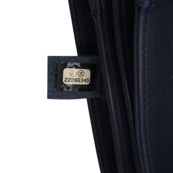 Pre-owned Chanel Mini Calfskin Tramezzo Flap Blue