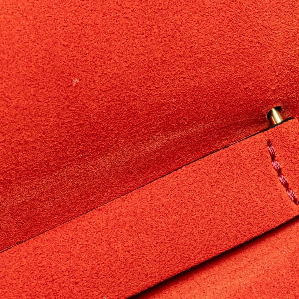 Pre-owned Chloé Mini Suede and Calfskin Drew Crossbody Red