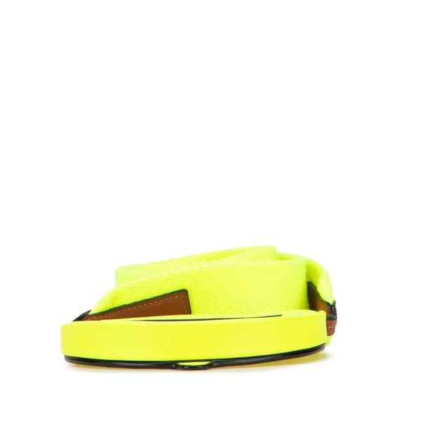 Pre-owned LOEWE Small Smooth Calfskin Smiley Heel Crossbody Yellow