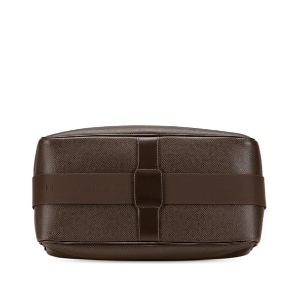 Pre-owned Louis Vuitton Taiga Reporter PM Brown