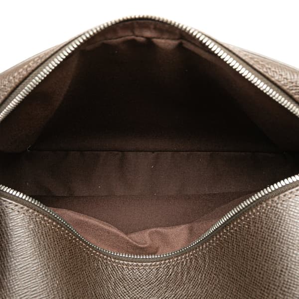 Pre-owned Louis Vuitton Taiga Reporter PM Brown