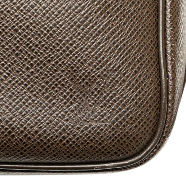 Pre-owned Louis Vuitton Taiga Reporter PM Brown