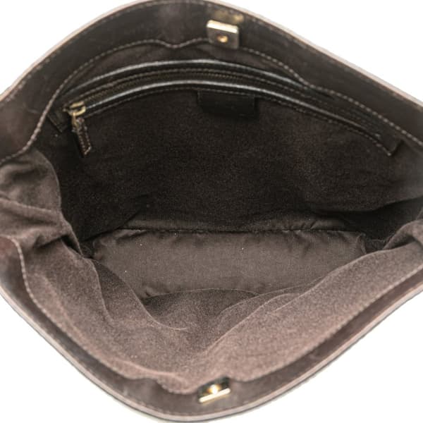 Pre-owned Gucci GG Canvas Crossbody Brown