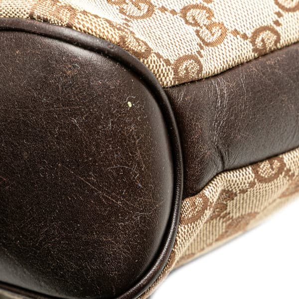 Pre-owned Gucci GG Canvas Crossbody Brown