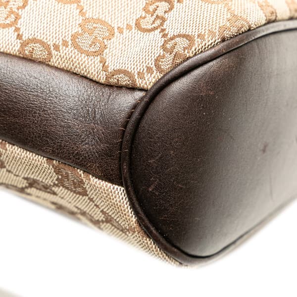 Pre-owned Gucci GG Canvas Crossbody Brown