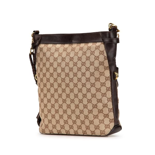 Pre-owned Gucci GG Canvas Crossbody Brown