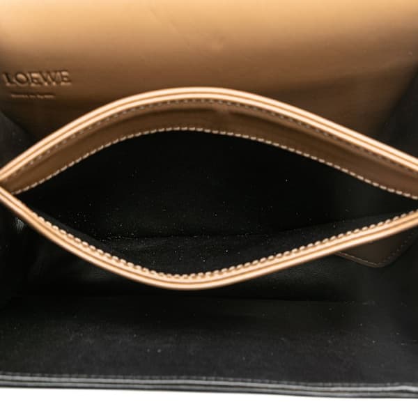 Pre-owned LOEWE Medium Leather Barcelona Crossbody Brown