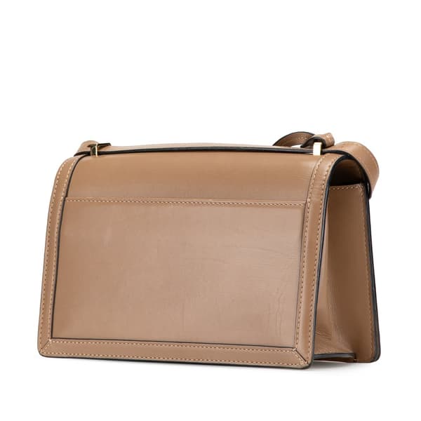 Pre-owned LOEWE Medium Leather Barcelona Crossbody Brown