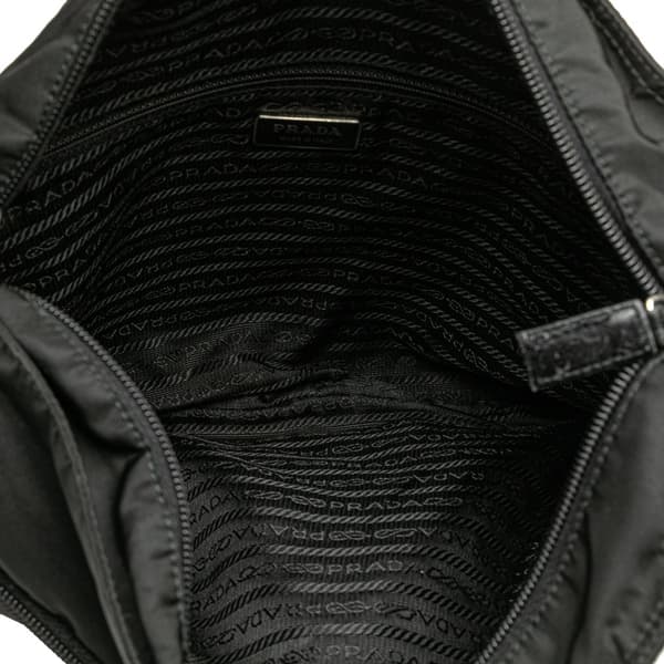 Pre-owned Prada Tessuto Zip Top Crossbody Black