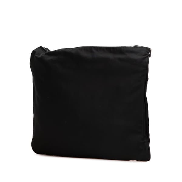 Pre-owned Prada Tessuto Zip Top Crossbody Black