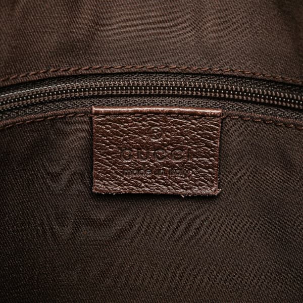 Pre-owned Gucci GG Canvas Abbey D Ring Crossbody Brown