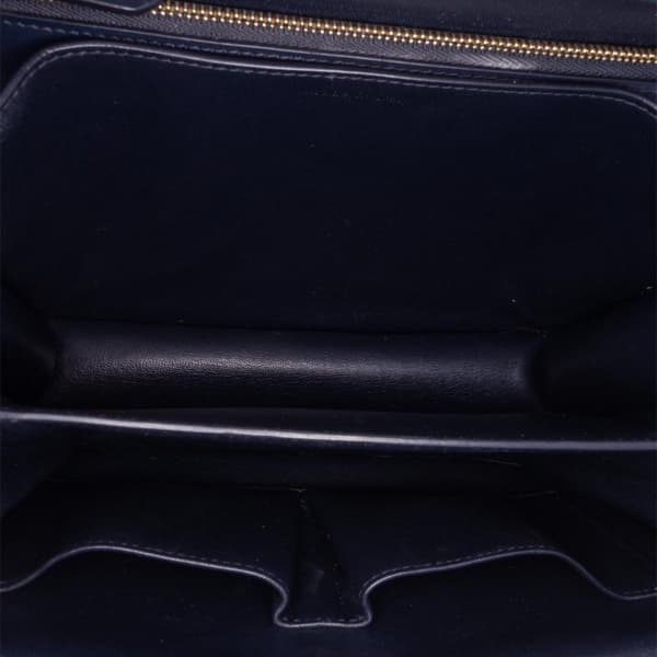 Pre-owned Celine Medium Calfskin Classic Box Black