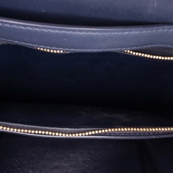Pre-owned Celine Medium Calfskin Classic Box Black