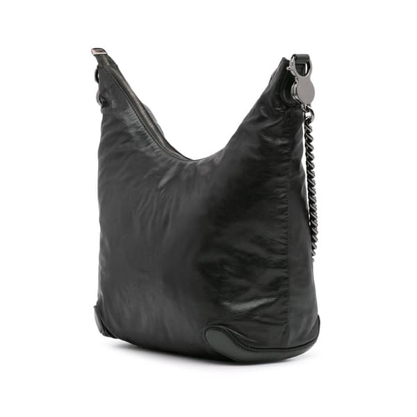 Pre-owned Gucci Medium Leather Galaxy Chain Hobo Green