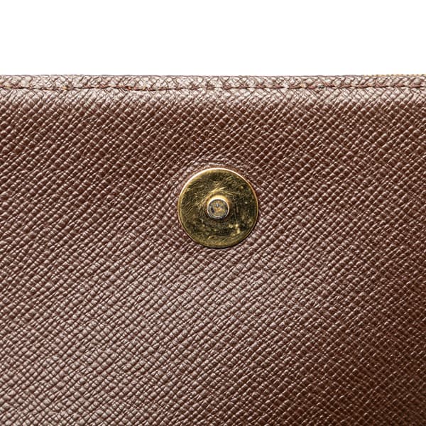 Pre-owned Louis Vuitton Damier Ebene Musette Tango Long Strap Brown