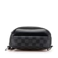 Miniatyrbild 3 av 10: Pre-owned Louis Vuitton Damier Graphite Avenue Sling Black