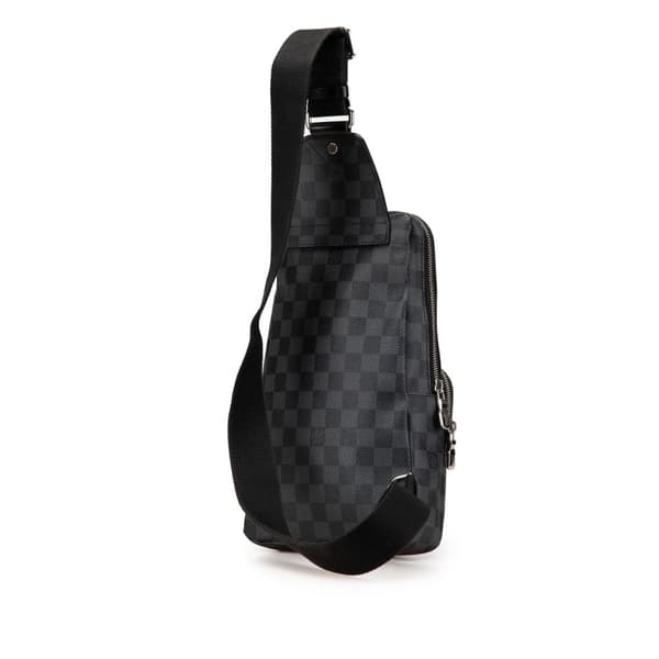 Pre-owned Louis Vuitton Damier Graphite Avenue Sling Black