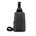Miniatyrbild 1 av 10: Pre-owned Louis Vuitton Damier Graphite Avenue Sling Black