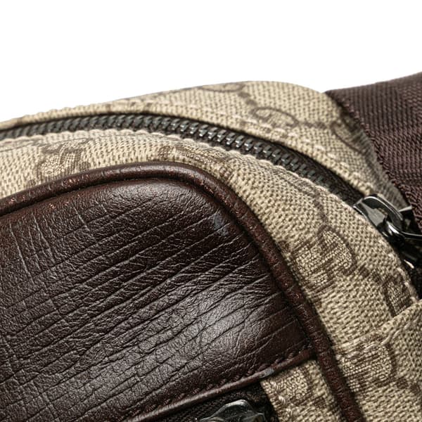 Pre-owned Gucci GG Supreme Crossbody Brown