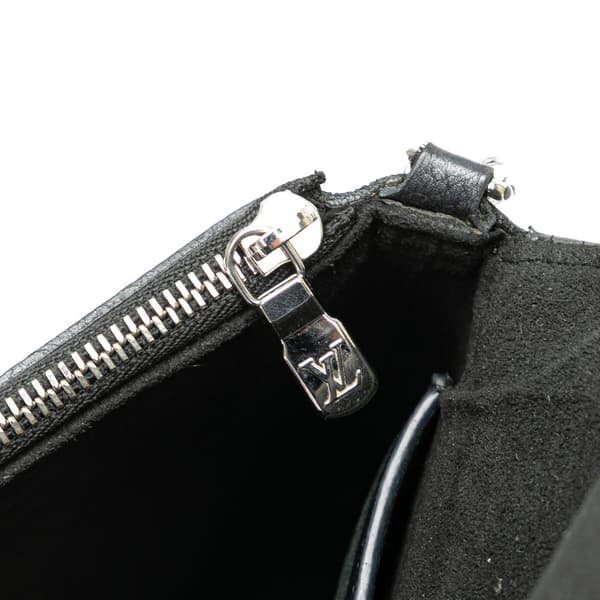 Pre-owned Louis Vuitton MyLockMe Chain Pochette Black