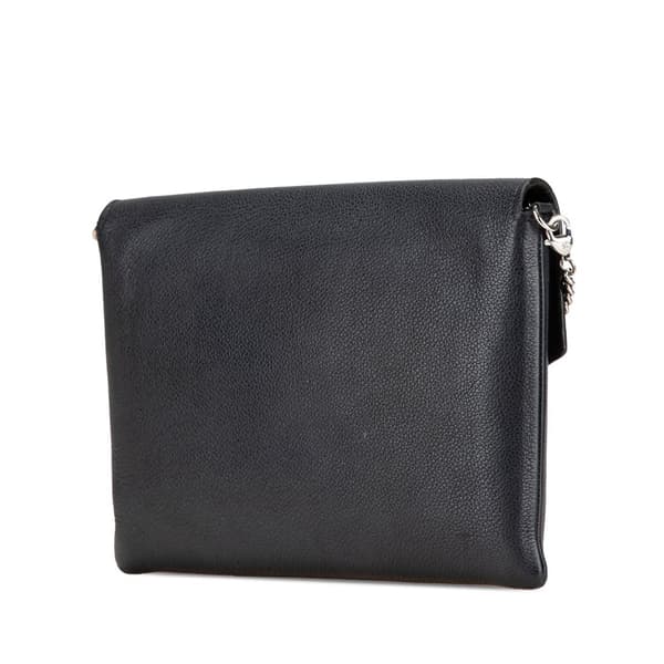 Pre-owned Louis Vuitton MyLockMe Chain Pochette Black